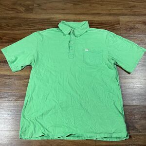 Greenline Polo Short Sleeve Shirt Cotton Collared Size Men’s Size Large
